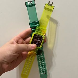 Apple watch strap Neon Yellow and Green 38mm